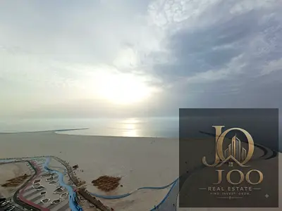 Full sea view from a high floor | 3 bedrooms and a living room, first row on the Corniche | With parking inside the tower