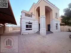 Villa for rent in Al montazi 1 size 7000 sqf : 4 bedrooms, a majlis, a living room, a large terrace,