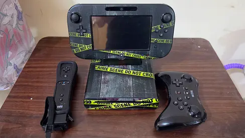 Wii U custom modded with Wii games,