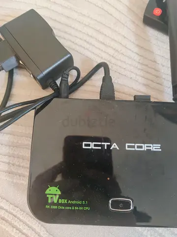 Octa Core Android TV Box with Power Adapter - Working
