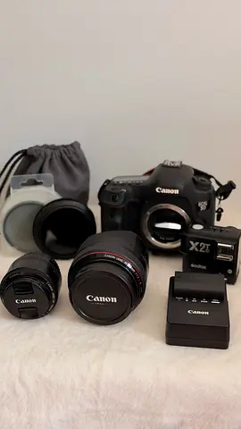 Complete Canon Photography Bundle EOS DSLR kit with 24-70mm + 50mm lenses, charger & accessories