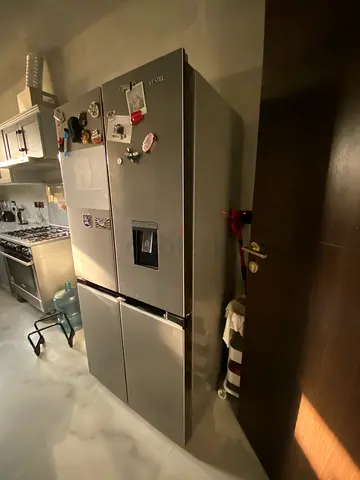 VESTEL Stainless Steel Double-Door Refrigerator (Large) - Good Working Condition