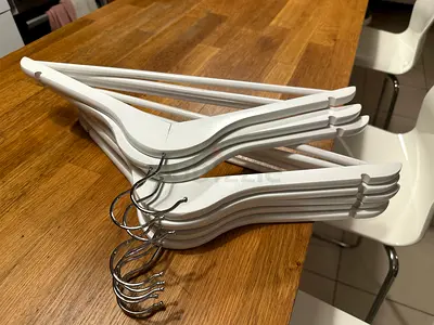 IKEA wooden hangers- 8 pcs / white