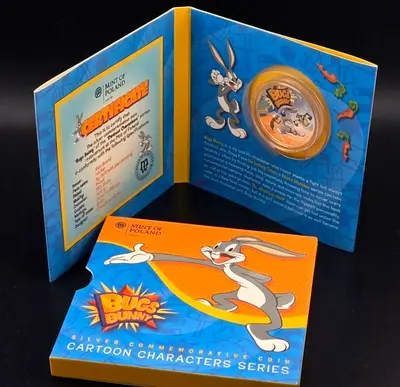 Bugs and bunny silver coin.