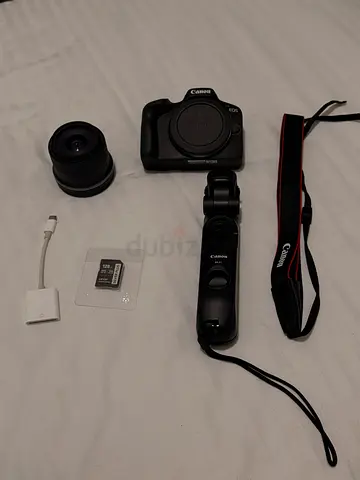 Canon EOS R50 Mirrorless Camera, Black + RF-S 18-45mm IS STM Lens + extras