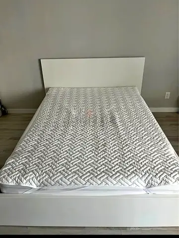 Ikea Queen size bed with mattress and storage drawers