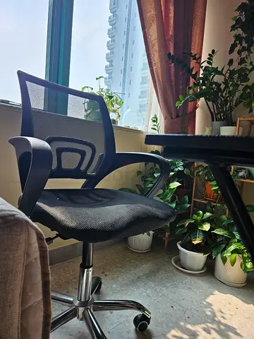 Ergonomic Black Mesh Office Chair with Lumbar Support