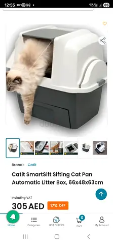 Free . Catit SmartSift Sifting Cat Litter Box (Automatic) - 66x48x63cm