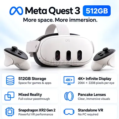 Meta Quest 3 VR Headset 512GB with warranty