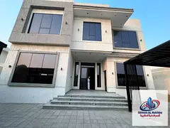 Elegant villa in Al Tarfa Sharjah with super deluxe finishing 5 master bedrooms private indoor parki