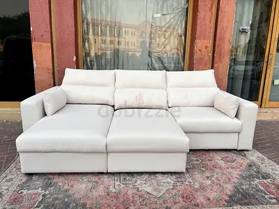 IKEA Esklstuna L shape Sofa Bed Beige