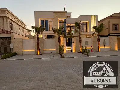 🏡✨ فيلا فاخرة للبيع في الياسمين – عجمان | تصميم راقٍ مع حمام سباحة ورووف ✨🏡مكونة من 6 غرف 2 صالة مجلس كبير للعائلات