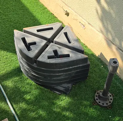 Black Plastic Garden IKEA Umbrella Base (Offer the Metal Stem)