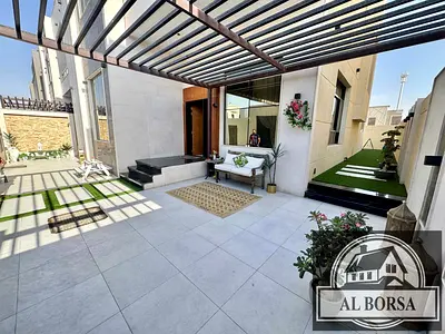 For Rent | Second-hand villa in Al Yasmin area 🏡 Villa Features: 5 master bedrooms Spacious majlis Living room Maid's room Fully furnished 💰 Annu