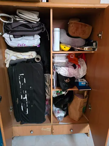 Wooden wardrobe / cupboard - used