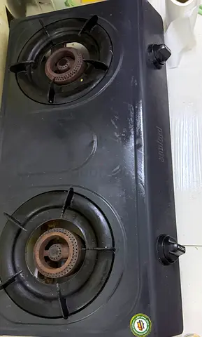 Used 2-Burner Portable Gas Stove - Works Fine