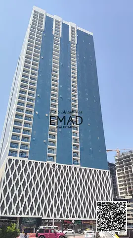 FULLY FURNISHED | 2 Bed Hall | Parking | Creek View | 2 Balconies | Closed Kitchen | Oasis Towers Ajman|