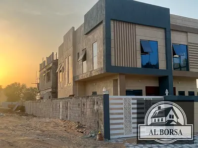 🏡 للايجار فيلا في الحليو عجمان , 5 غرف ماستر ومجلس وصاله توقع في موقع استراتيجي بقرب من شارع محمد بن زايد