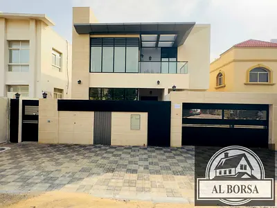 🏡 For sale: Two-story villa – Super Deluxe finishing in Al Rawda 1, Ajman, 5 master bedrooms + Majlis + 2 living rooms + kitchen + maid's room and ya