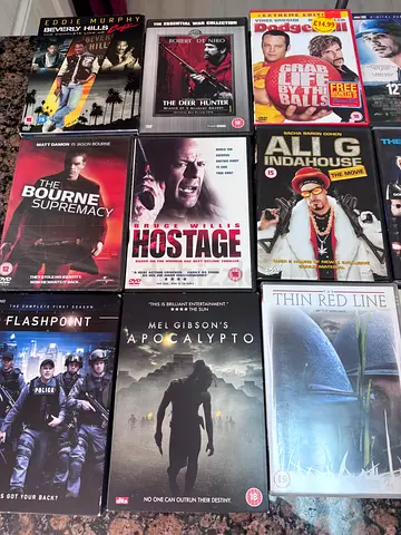Collection of Action & Drama DVDs including Apocalypto, The Bourne Supremacy, Flashpoint & more
