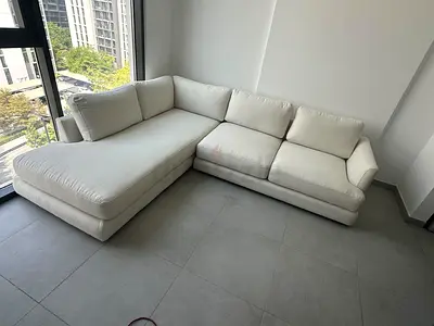Premium Quality West Elm Haven L shape sofa beige