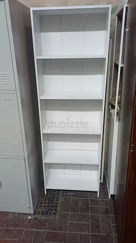 Large White Storage Cabinet / Shelving Unit with Lockable Lower Cabinets