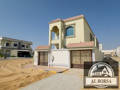 🏡 فيلا جديدة للايجار بعجمان | منطقة الحليو1 | اول ساكن | مع تكييف مركزى. _ 4 غرف ماستر ومجلس وصاله