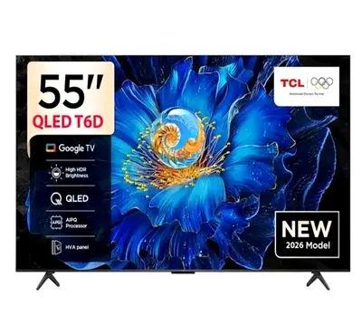 TCL 55T6D 55” 4K QLED Google TV (2026 model)