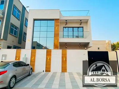 ✌️ Brand New Villa for Rent 🏡 5 Master Bedrooms 🛋️ Spacious Living Room 👥 Guest Room (Majlis) 🧹 Maid Room 🌅 Private Roof 🏢 G+2 Layout ❄️ Centra