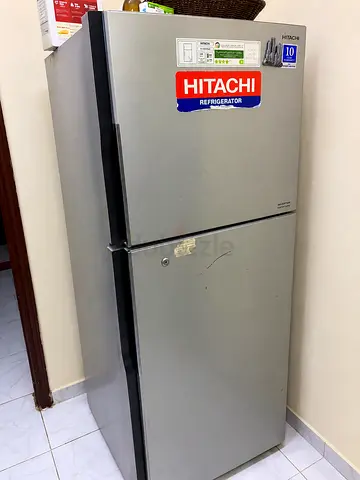 Hitachi Top Freezer Refrigerator - Silver, Good Working Condition