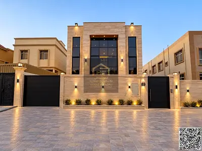 Unique villa for sale in Al Muweihat 1 – Ajman | Two floors + roof | 5 rooms | 4,500 sq ft** Great location close to all amenities, with a spacious de