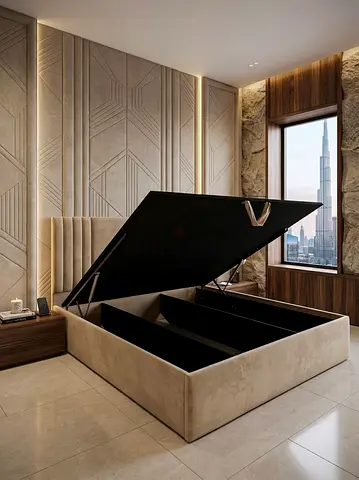 Brand New Queen Hydraulic Storage Bed