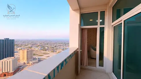 For monthly rent: a two-bedroom apartment with a living room and balcony, clean furnishings, open v