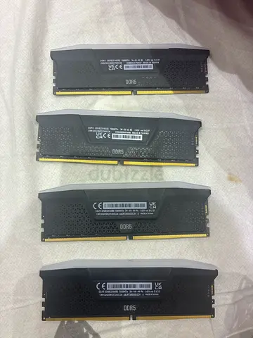 Set of 4 DDR5 Desktop RAM Modules (unbranded/used) - 4 sticks