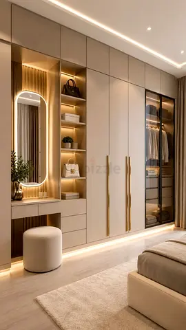Built-in, customised wardrobe/cabinet/closets