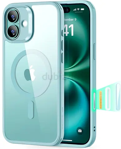 Classic Hybrid Case for iPhone 16 Plus - Clear Green