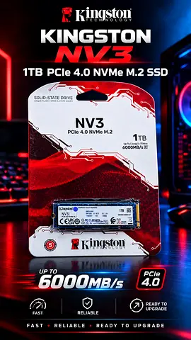 Kingston NV3 1TB PCIe 4.0 NVMe M.2 SSD - Sealed brand new - 300+ ready units available
