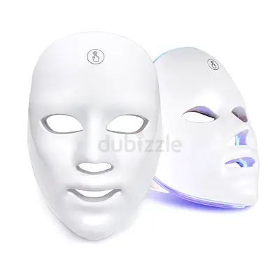 LED Light Therapy Facial Mask for Skin Rejuvenation (White/Pink)