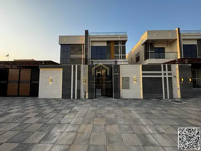 الروضة 2– عجمان ~ شارع الشيخ عمار ~ 5000 قدم ~ طابقين وروف ~ 5غرف ~ تشطيب راقي شا مل المكيفات