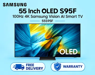 Samsung 55 Inch OLED S95F 100Hz 4K Samsung Vision AI Smart TV 55S95F