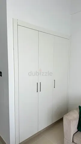 3 White Built-In Wardrobe Doors