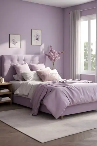 New Elegant style light purple color 90*200 single size bed