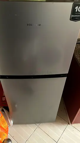 Hisense Silver Double-Door Refrigerator - Good Condition