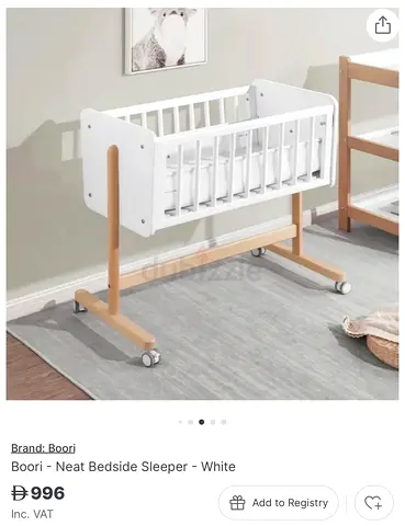 Boori - Neat Bedside Sleeper - White