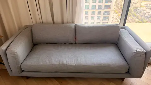 West elm gray sofa