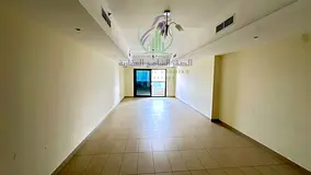 3BHK in Al Khan with balcony, wardrobes, external bathroom, spacious kitchen, gym, pool, parking, ow