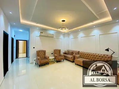 🏠 For rent in Al Amrah, Ajman - 6 master bedrooms, living room, majlis, and maid's room