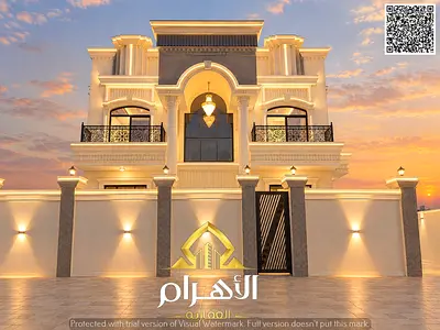فيلا فاخرة تصميم كلاسيك للبيع | 5 غرف ماستر | أرضي + أول +روف +مسبح شامل رسوم التسجيل والتمليك .