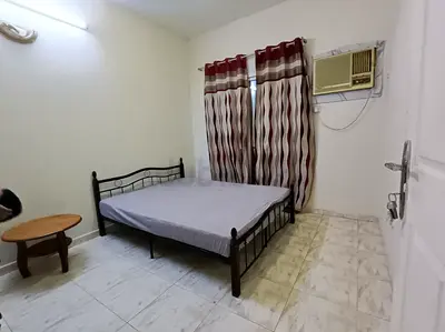 Metal Double Bed Frame with Mattress - Good Condition