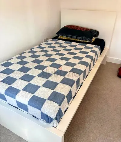 Ikea single size bed with mattress